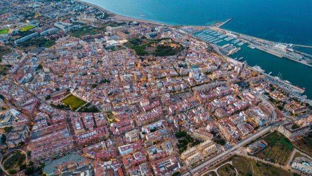 vista aerea de denia destacada