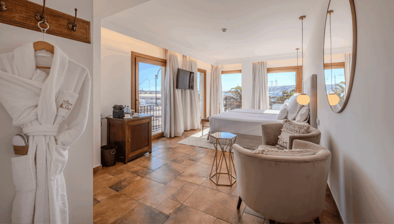 Vistas panorámicas al mar desde tu habitación