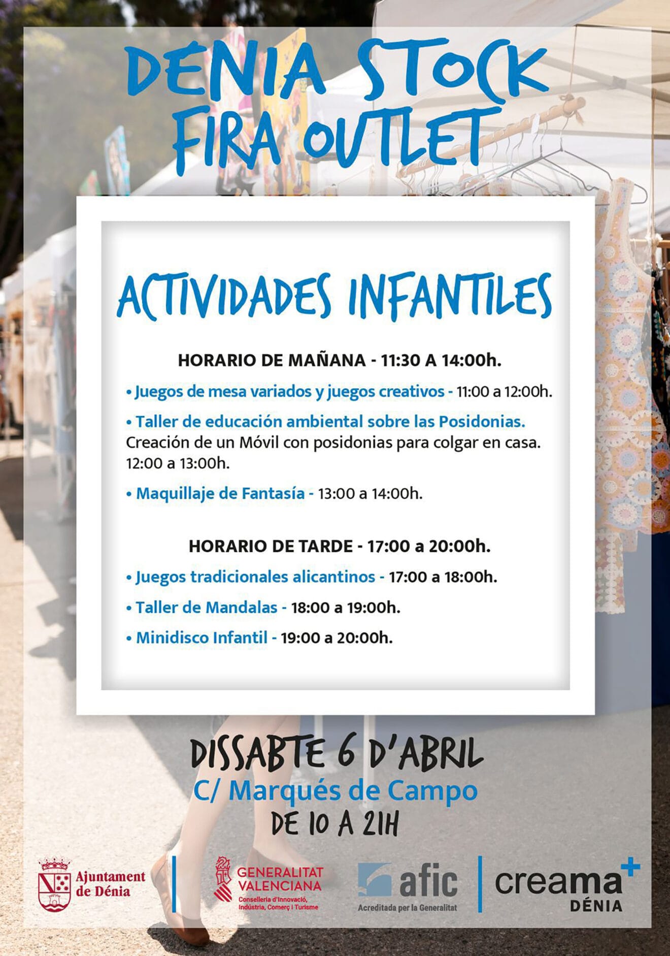 Actividades en la Feria Dénia Stock