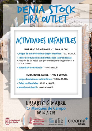 Actividades en la Feria Dénia Stock