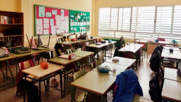 aula del colegio mediterrania de xabia
