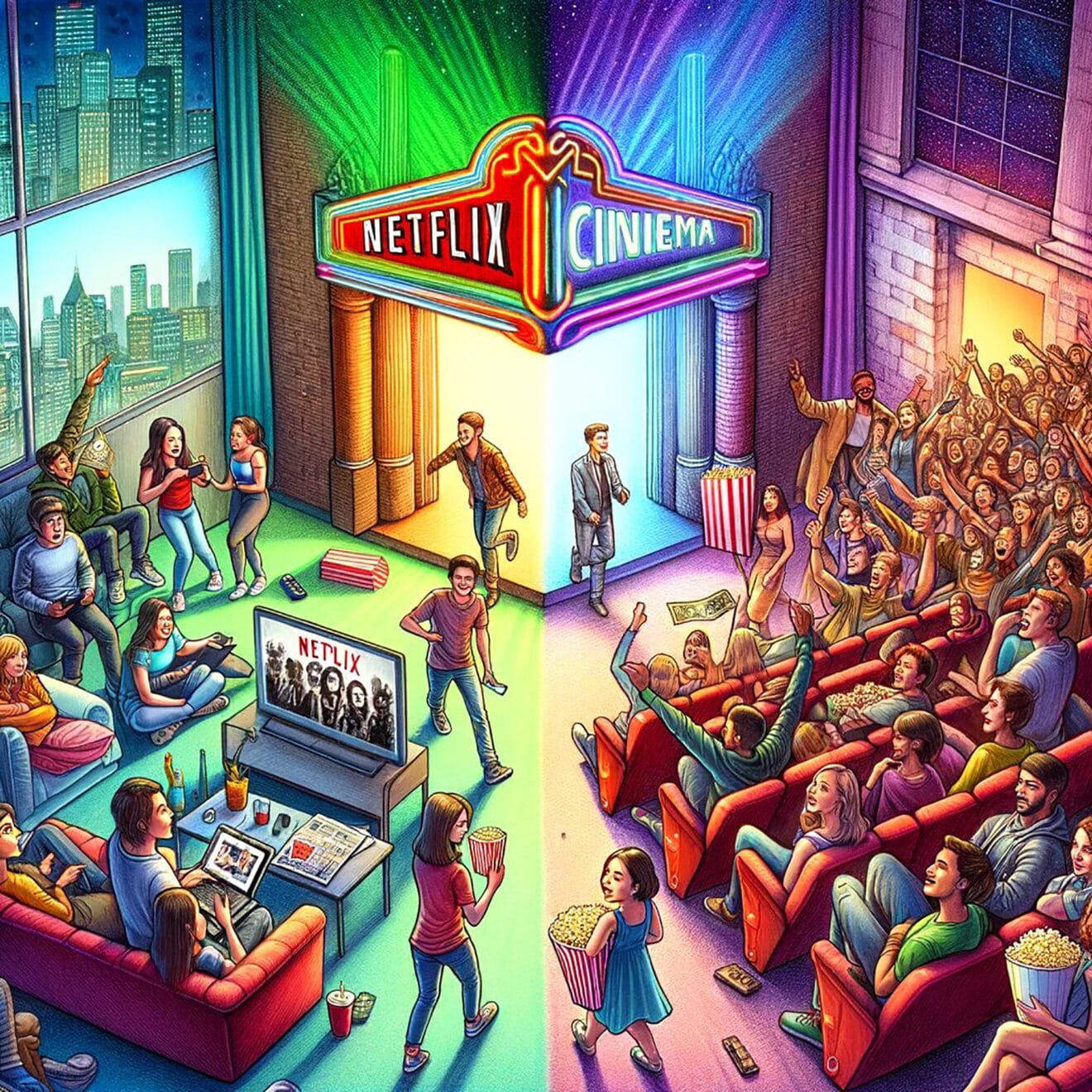 Consumidores de Netflix versus consumidores de cine