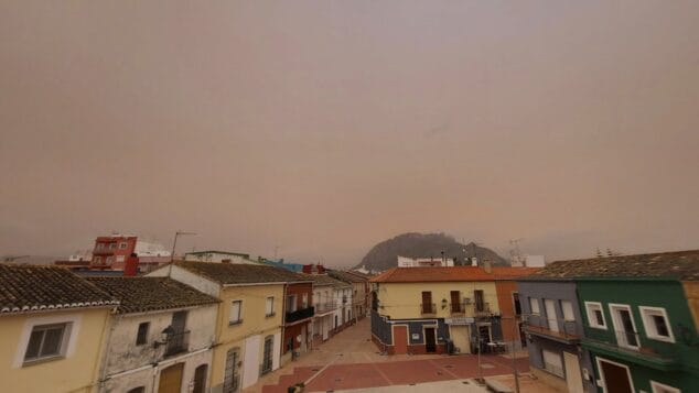 episodio de polvo en suspension en els poblets en 2022