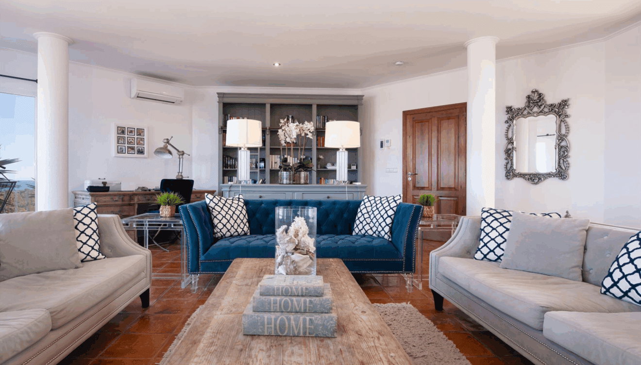 Un salón elegante y majestuoso