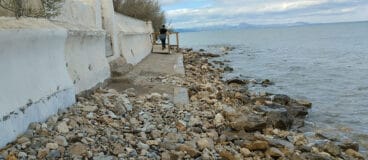 zona del blay beach en les marines de denia