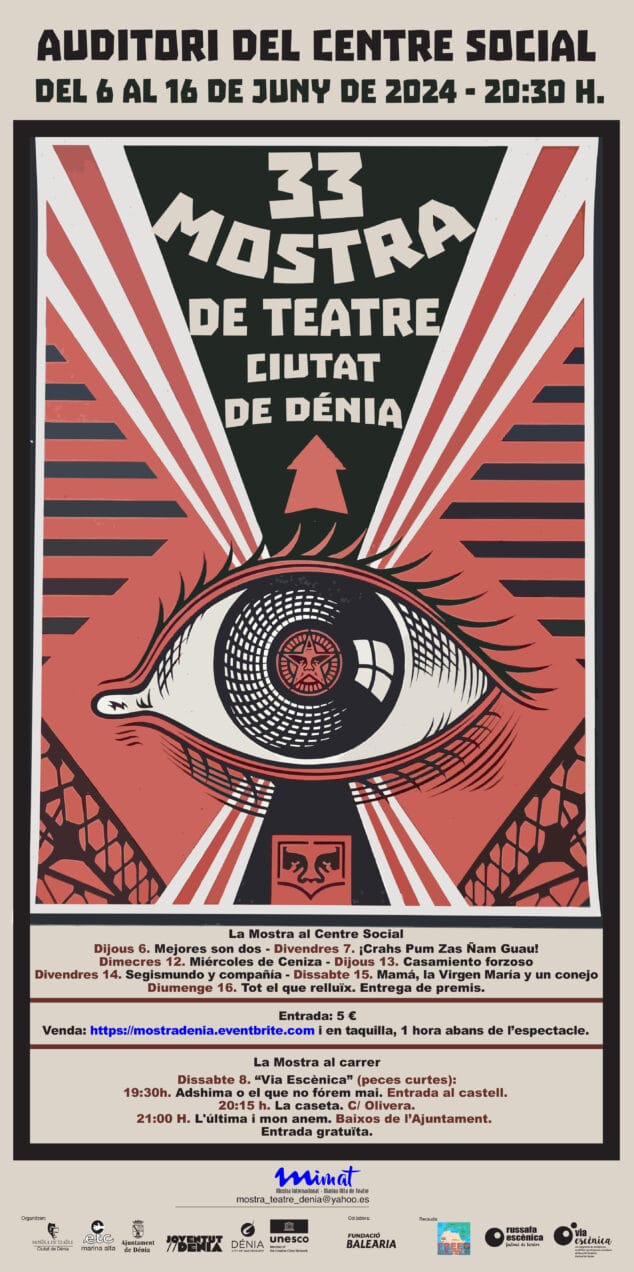 Imagen: Cartel 33 Mostra Teatre Dénia