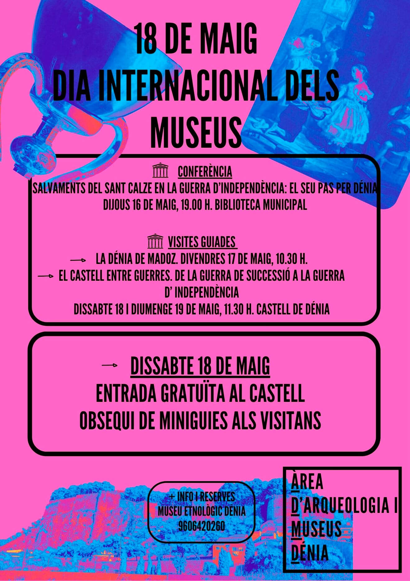 Cartel de actividades por el Día Internacional de los Museos en Dénia