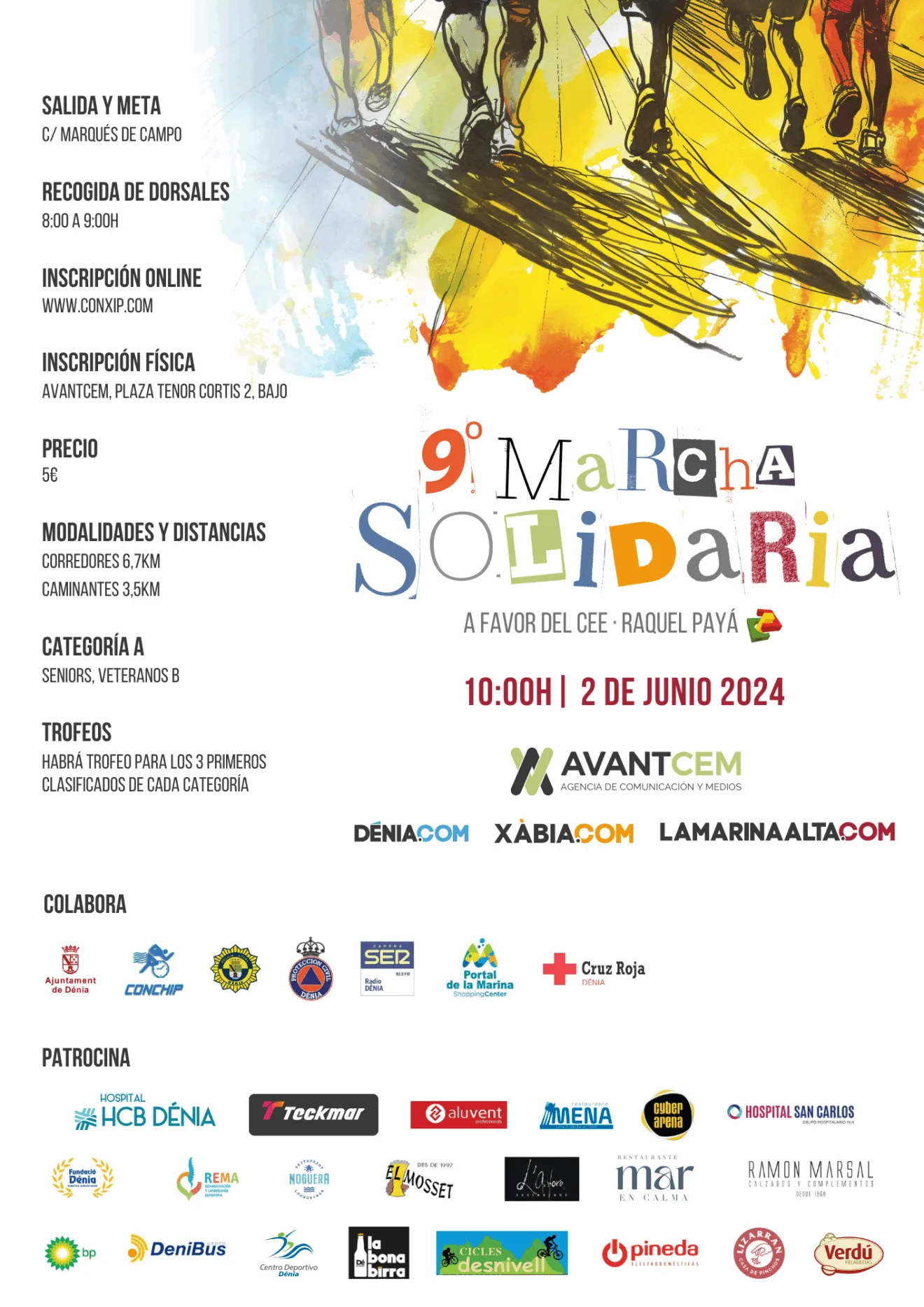 Colaboradores de la 9ª Marcha Solidaria