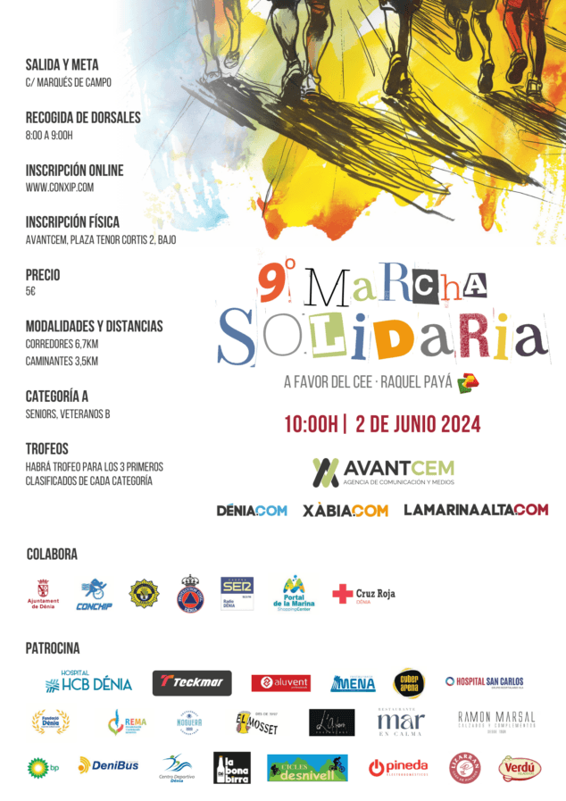 Imagen: Colaboradores de la 9ª Marcha Solidaria