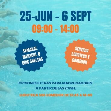 Disfruta desde finales de junio a principios de septiembre