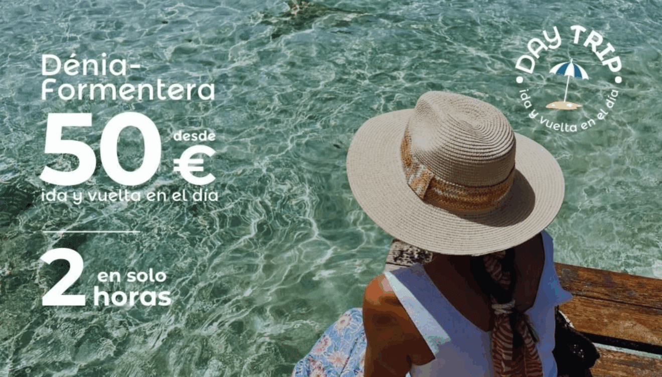 Disfruta de un día en Ibiza o Formentera desde Dénia en sólo dos horas con Baleària