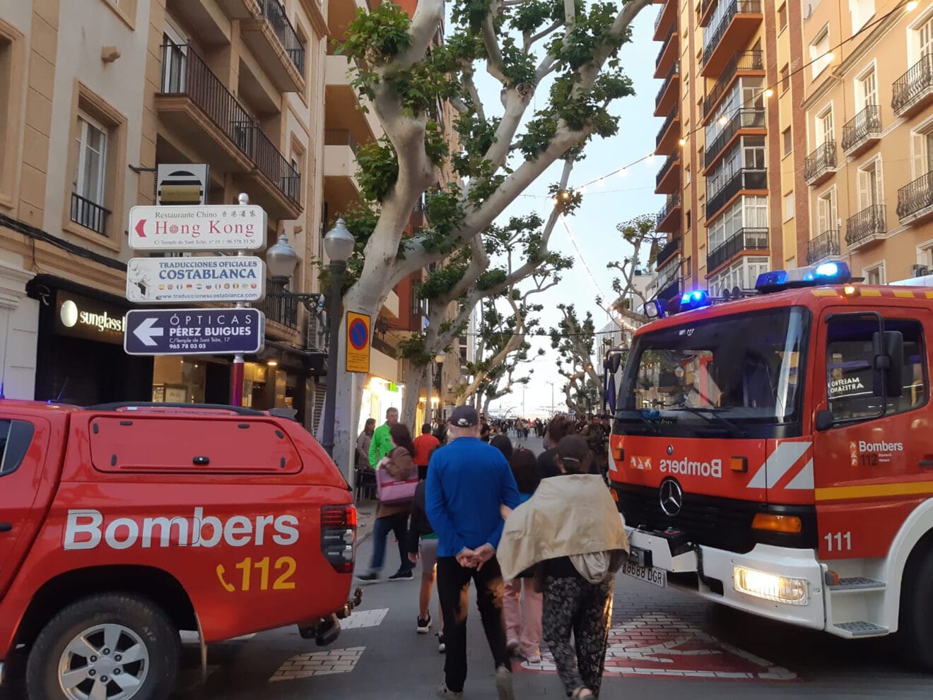 Incendio en un edificio del centro de Dénia 05
