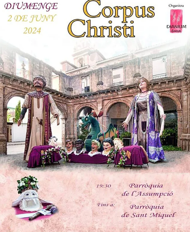 Dianium Dansa celebra su 30 aniversario de Las danzas del Corpus Christi en Dénia 1 Imagen: Las danzas del Corpus Christi