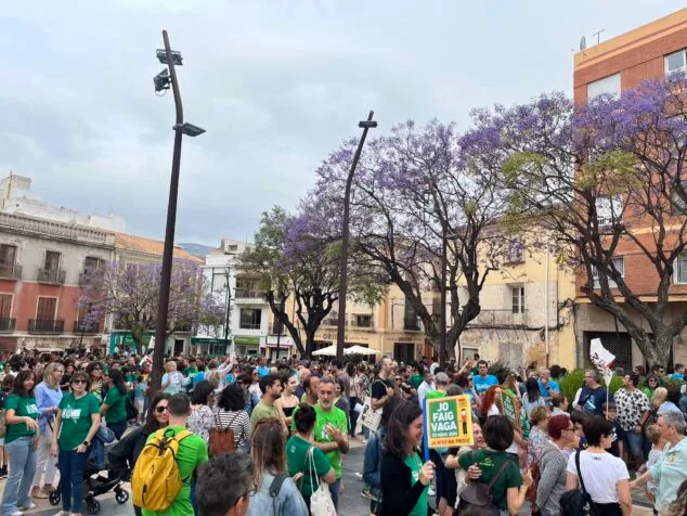 Huelga educativa en la Comunitat Valenciana: multitudinaria concentración en Dénia en defensa de la educación plurilingüe 7 manifestacion educativa en denia 12