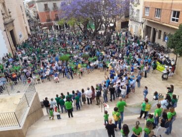 Concentración de la Educación bajo el ayuntamiento de Dénia