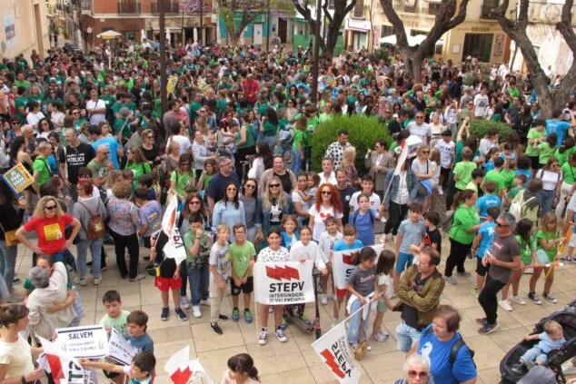 Huelga educativa en la Comunitat Valenciana: multitudinaria concentración en Dénia en defensa de la educación plurilingüe 14 manifestacion educativa en denia 40