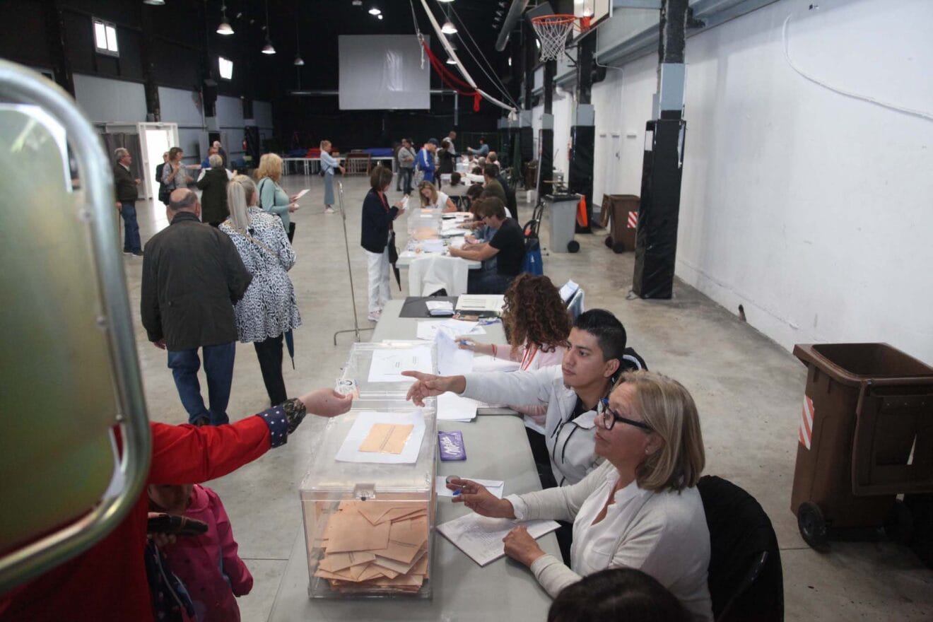 Mesas electorales de Dénia durante las últimas elecciones locales