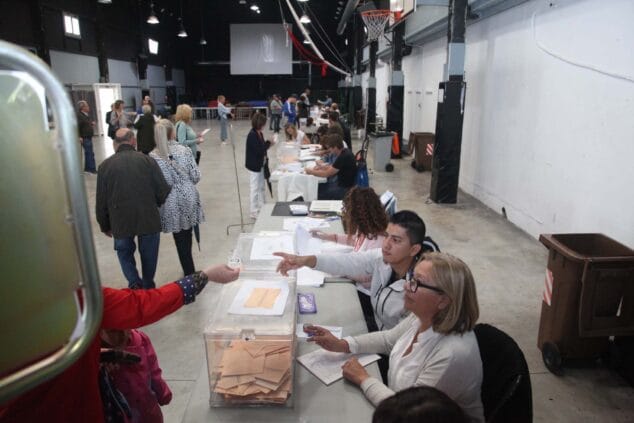 Imagen: Mesas electorales de Dénia durante las últimas elecciones locales