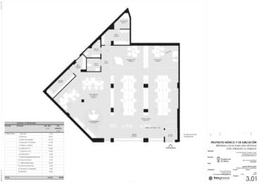 Plano del local de Ramón Ortega
