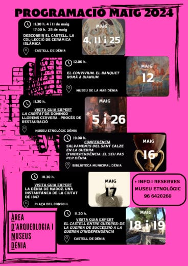 Programación especial en Dénia por el Día Internacional de los Museos