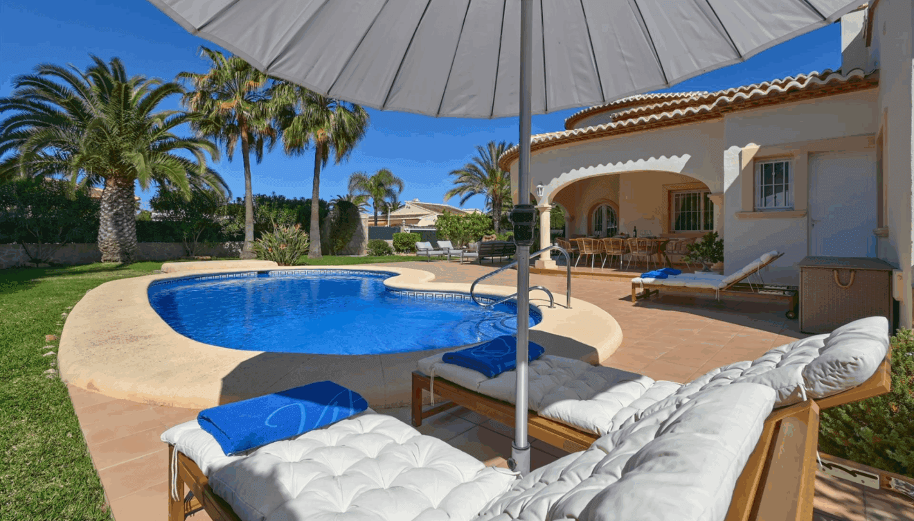 Una piscina ideal para refrescarse los días calurosos