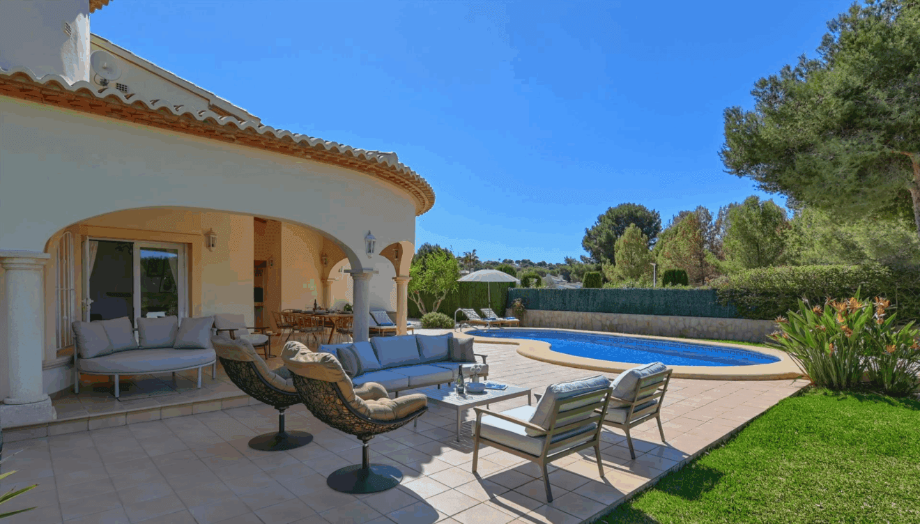 Una villa ideal con zona chill out para descansar