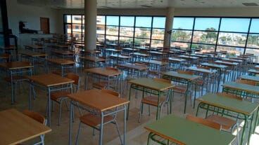 aula para las pruebas de acceso a la universidad en denia