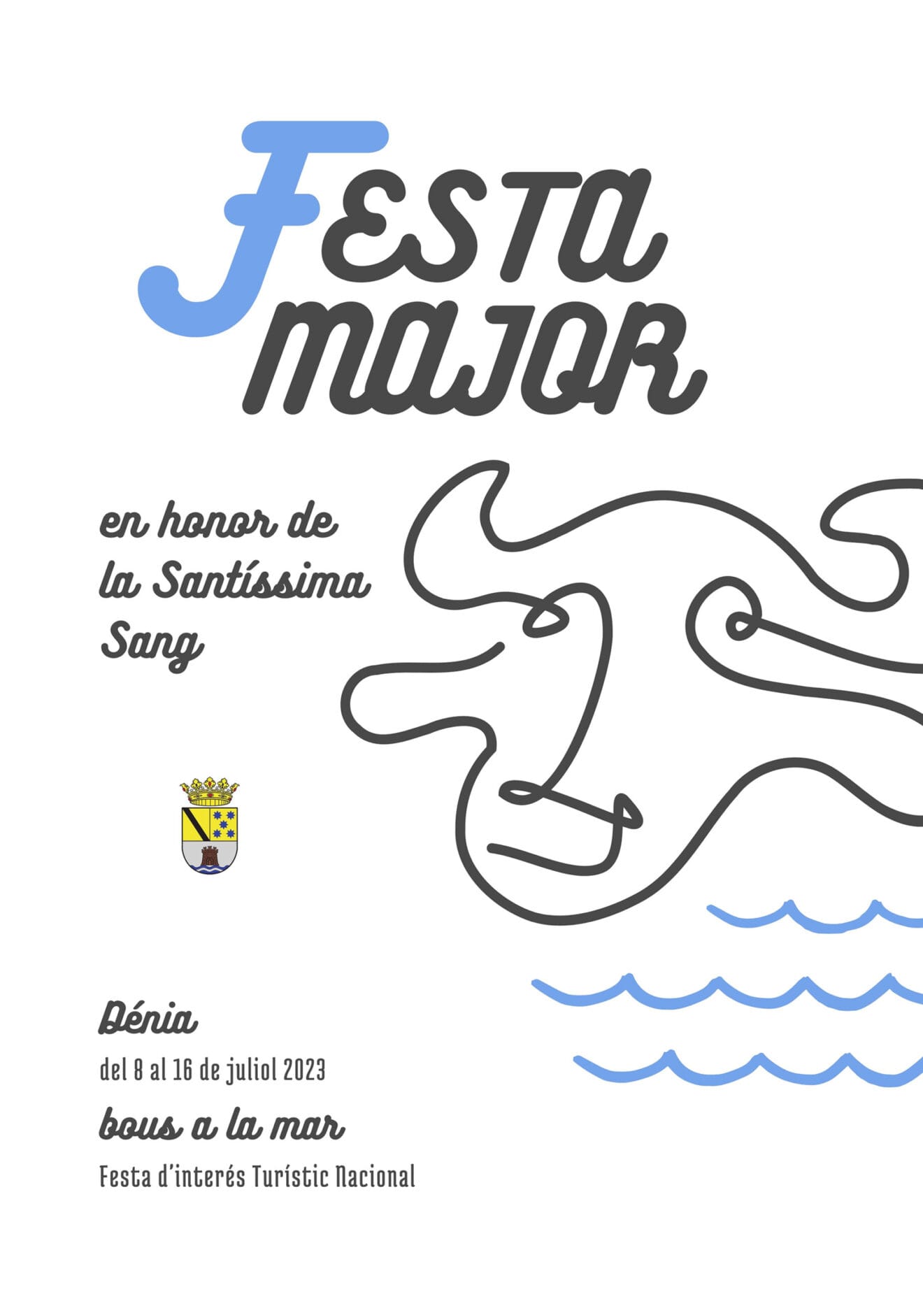 Cartel de la Festa Major de Dénia 2023