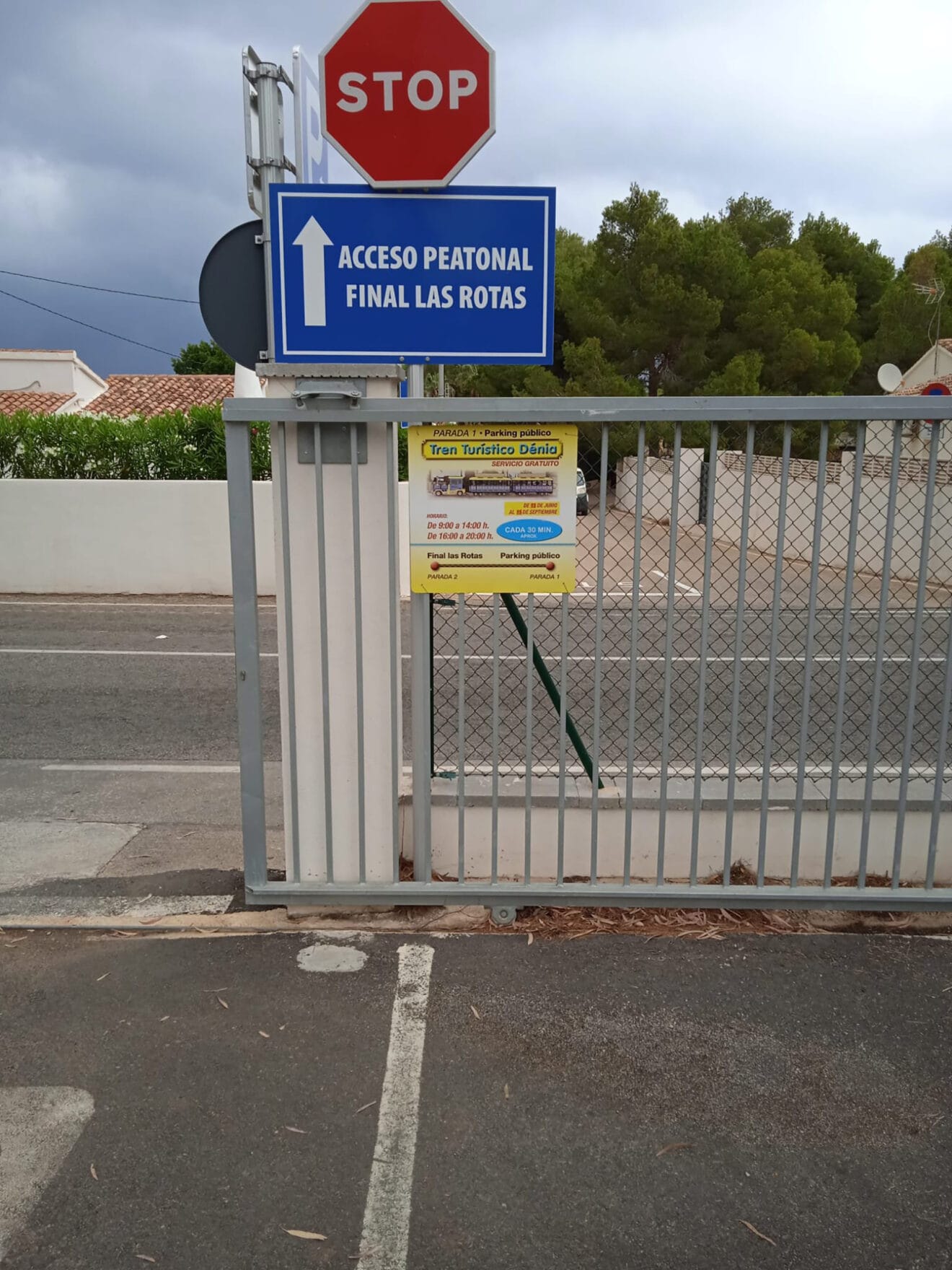 Cierre del tramo final de Les Rotes a los vehículos