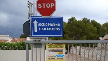 cierre del tramo final de les rotes a los vehiculos dest