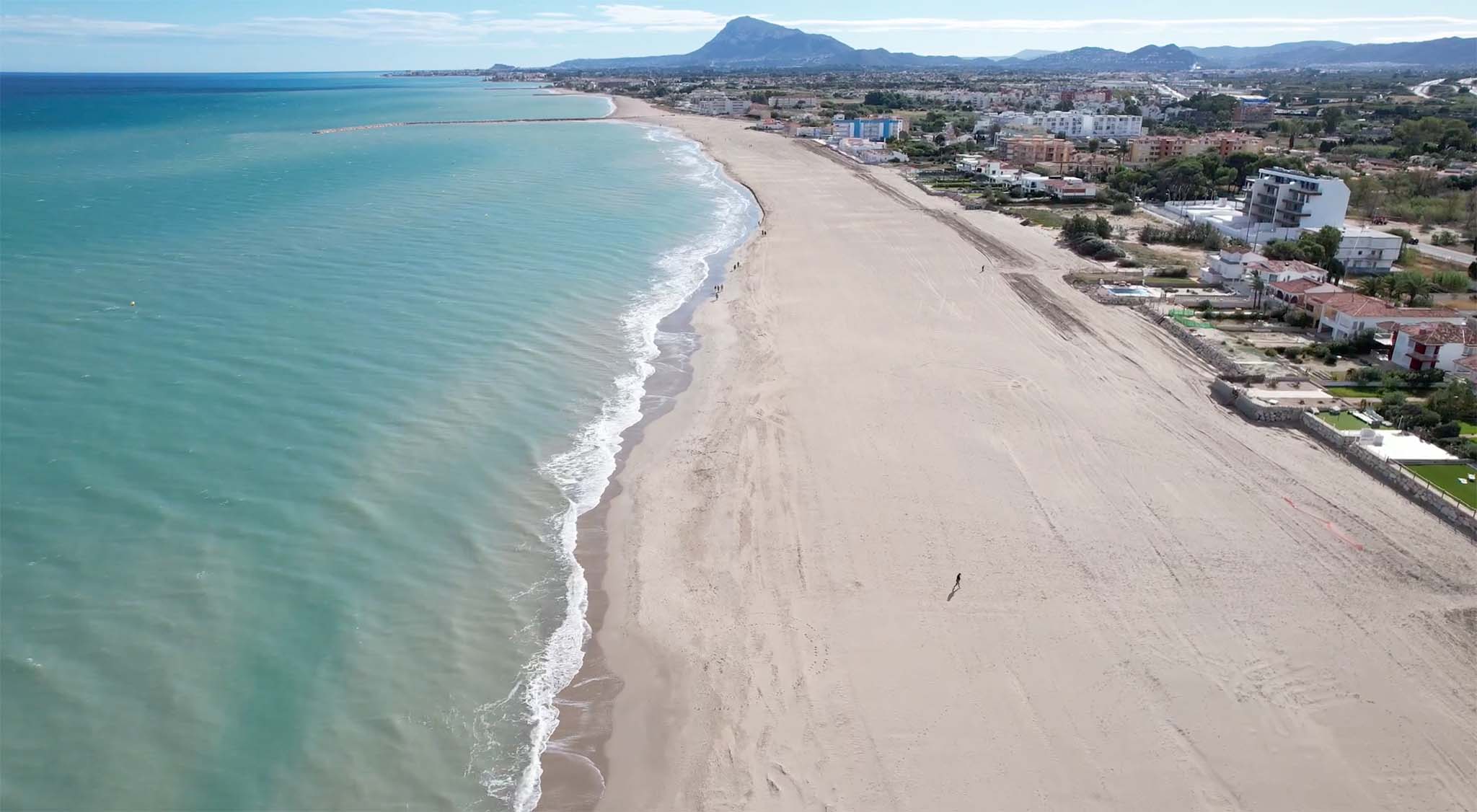Current state of Les Deveses beach - Dénia.com