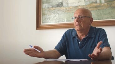 frame de vicent grimalt durant l'entrevista