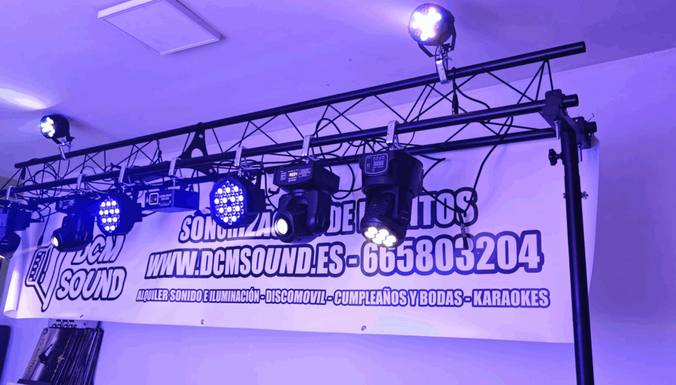 Luces y música para todo tipo de eventos con DCM Sound