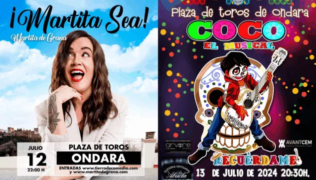 martita de grana y coco el musical visitaran ondara para compartir risas y emocion