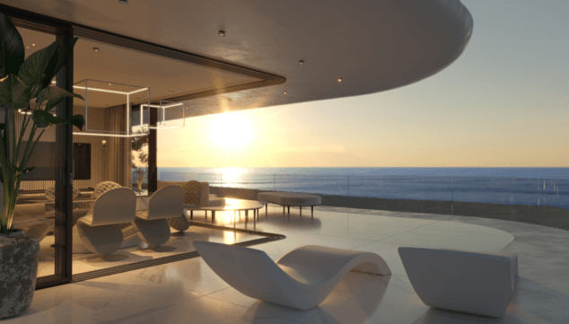 Imagen: Nueva promoción de viviendas de lujo frente la costa de Dénia