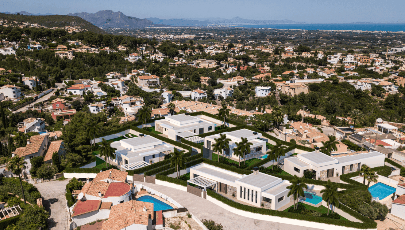 5 villas de lujo de nueva construcción en el Montgó de Dénia