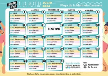 Actividades deportivas gratuitas en la Marineta Cassiana en julio
