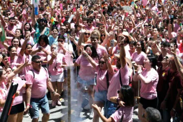 Lanzamiento del cohete anunciador de las Fiestas de Dénia