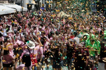 Ambiente en el cohete anunciador de las Fiestas de Dénia 2024 38