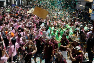 Ambiente en el cohete anunciador de las Fiestas de Dénia 2024 39