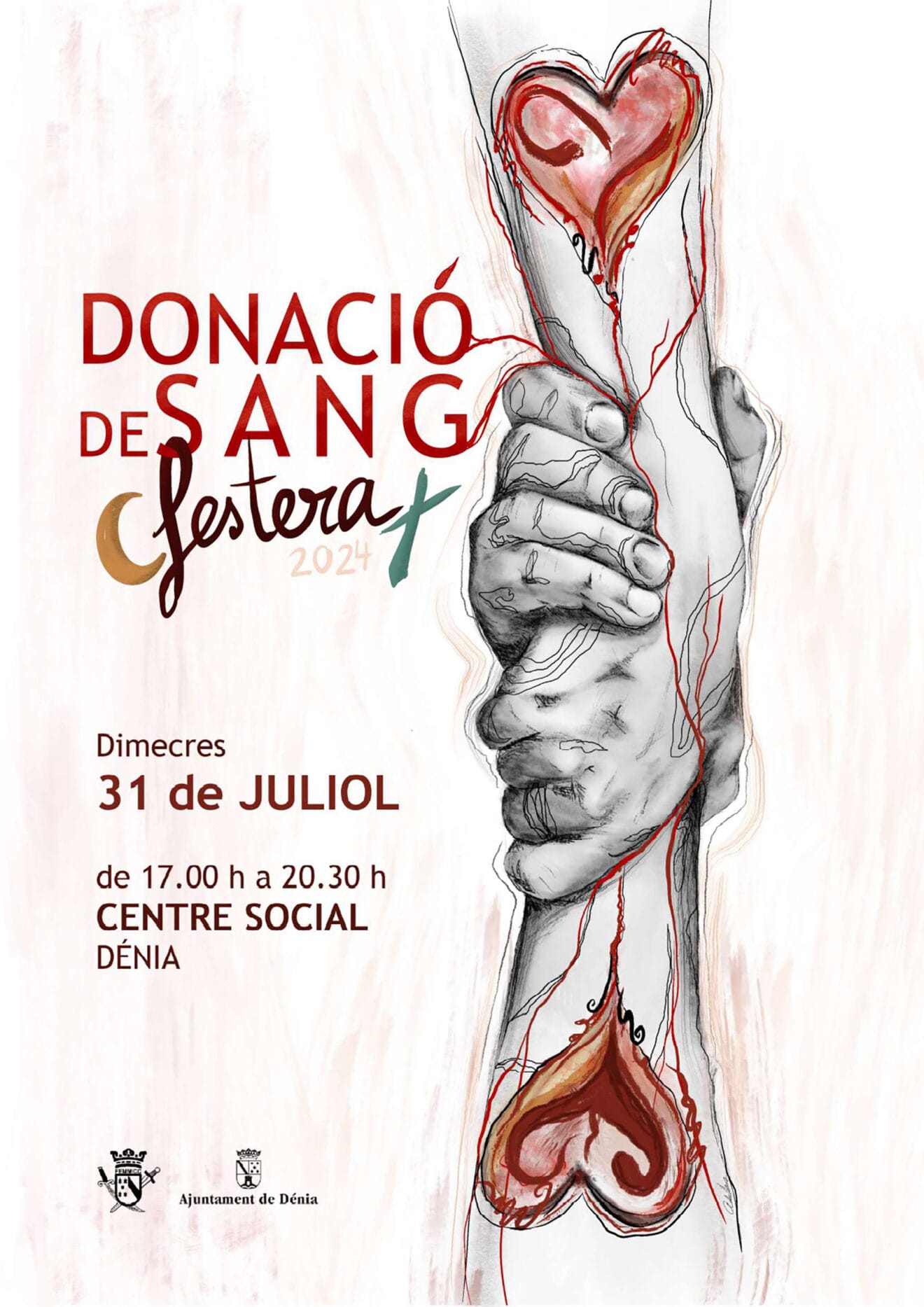 Cartel para la donación de sangre