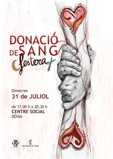 Cartel para la donación de sangre