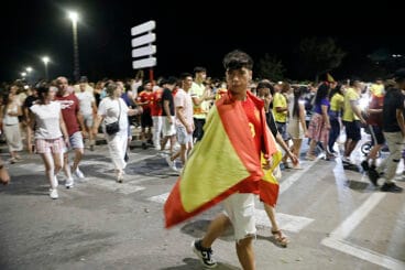 Castillo de fin de fiestas y celebración de la Eurocopa en Dénia 20