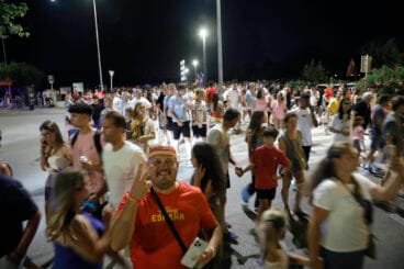Castillo de fin de fiestas y celebración de la Eurocopa en Dénia 22