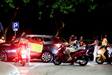 Castillo de fin de fiestas y celebración de la Eurocopa en Dénia 23