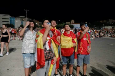 Castillo de fin de fiestas y celebración de la Eurocopa en Dénia 3