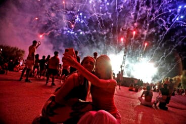 Castillo de fin de fiestas y celebración de la Eurocopa en Dénia 5