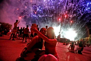 Castillo de fin de fiestas y celebración de la Eurocopa en Dénia 5