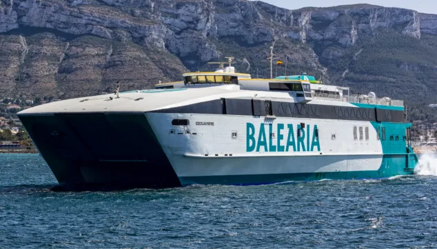 Baleària incorpora el segundo ‘fast ferry’ del mundo con motores duales a gas a la ruta Barcelona-Mallorca-Menorca 9 cecilia payne