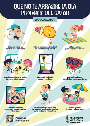 Consejos para la ola de calor. Generalitat Valenciana.